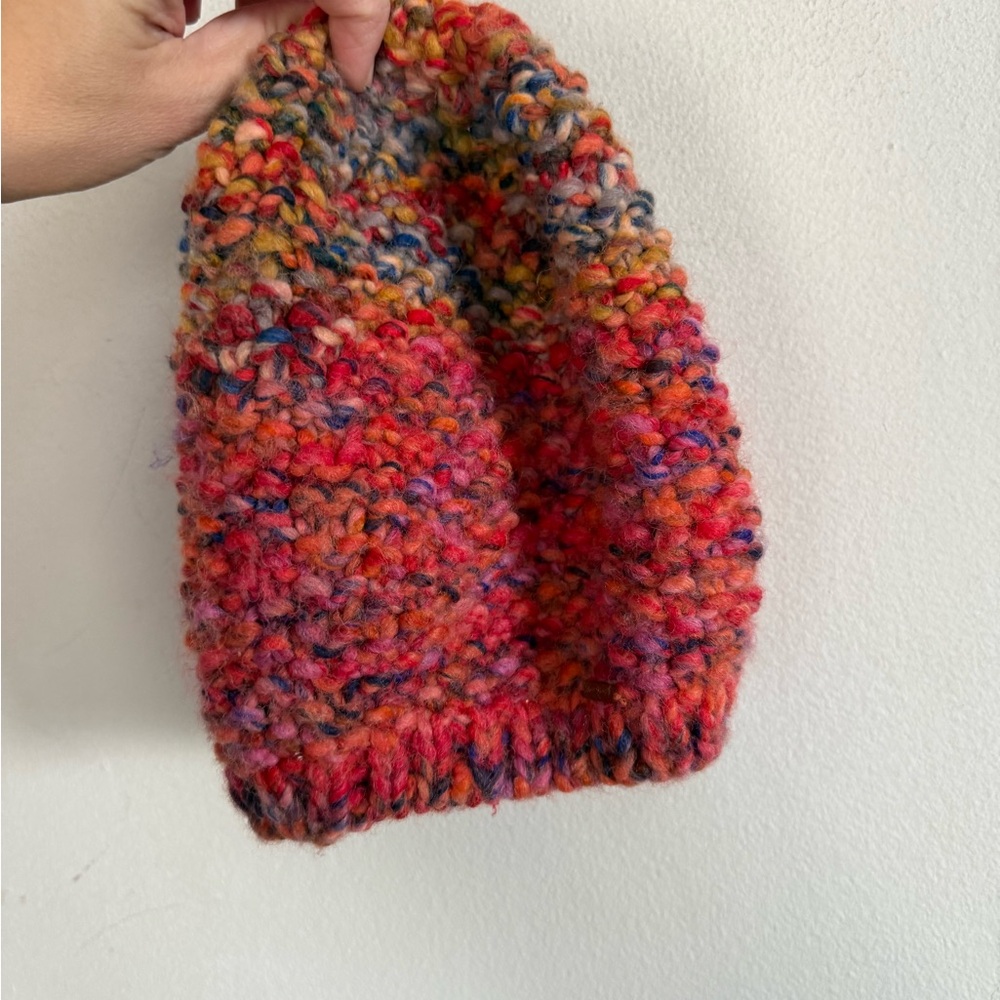 Free People Womens Rare Multi Knit Beanie Hat, OS - Picture 5 of 5